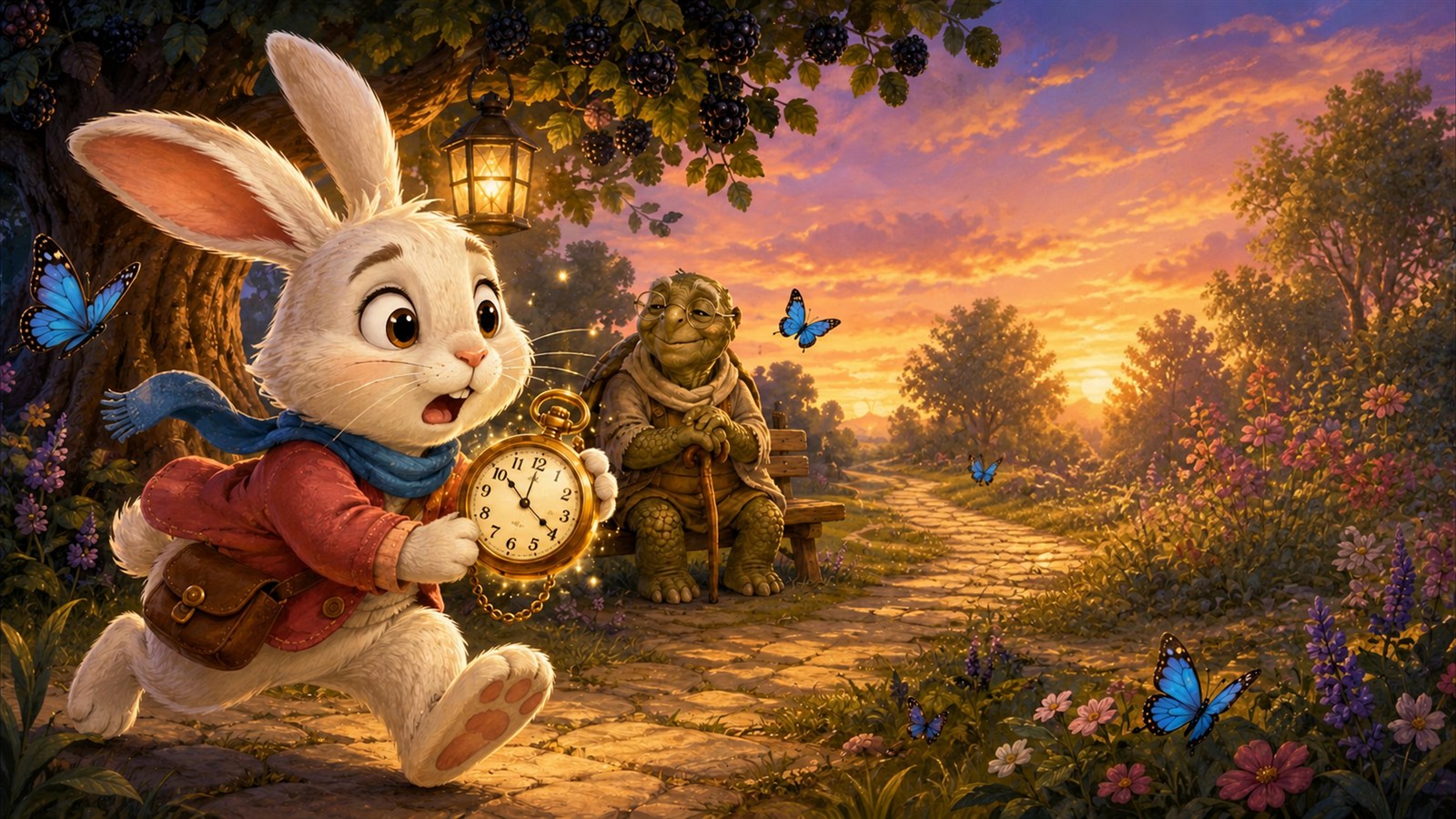 Ilustração principal de O Reloginho do Coelho Caju